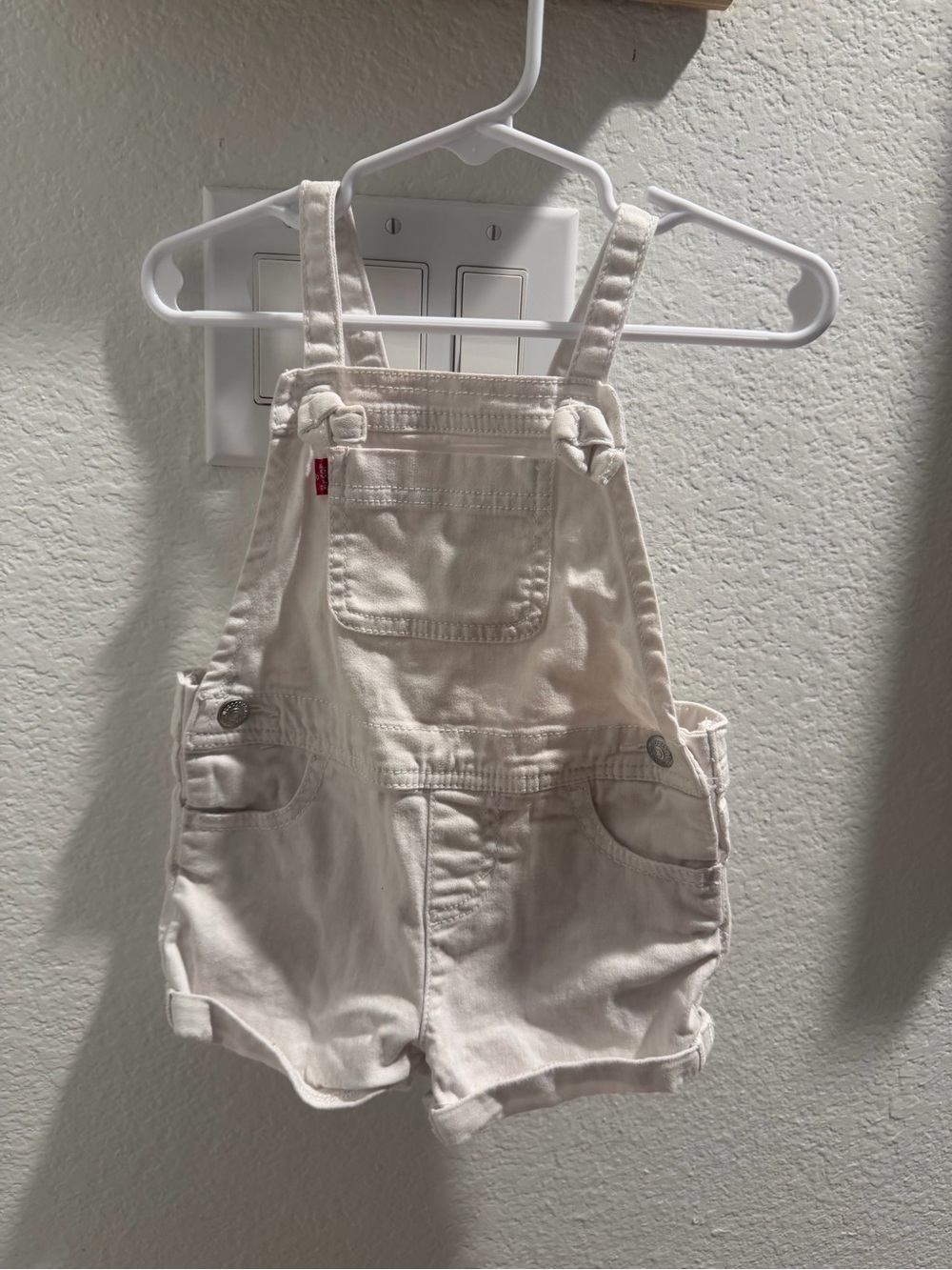 Levi’s White Overalls